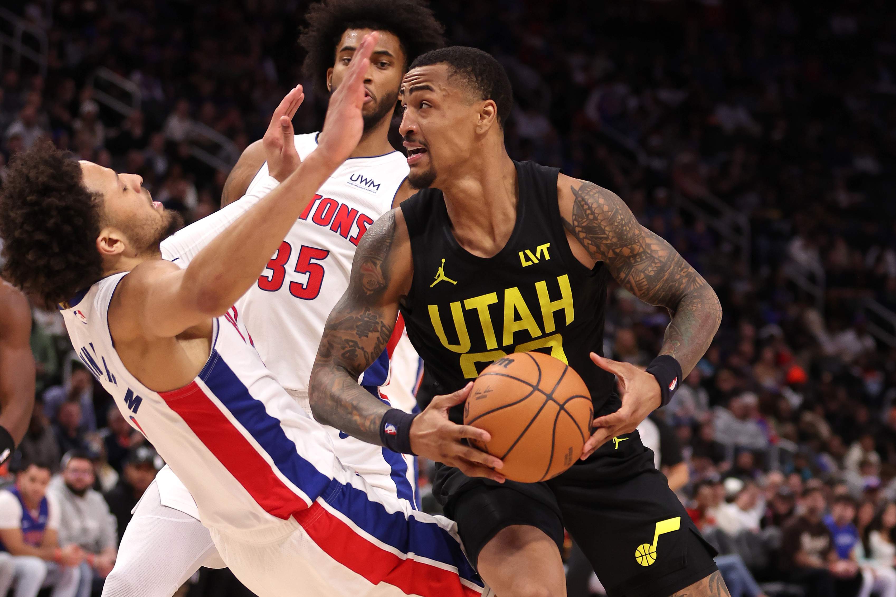 Utah Jazz v Detroit Pistons