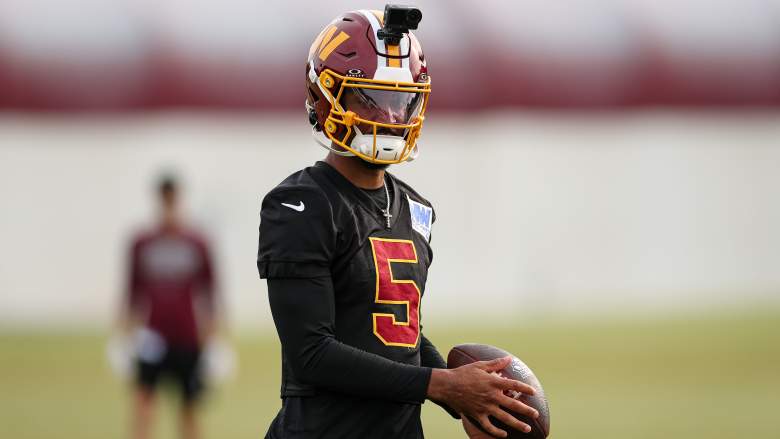 Washington Commanders quarterback Jayden Daniels