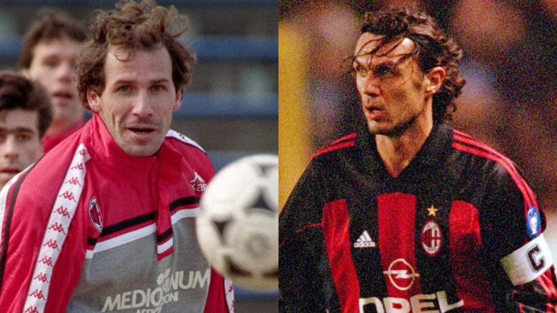 AC Milan Legends Franco Baresi and Paolo Maldini