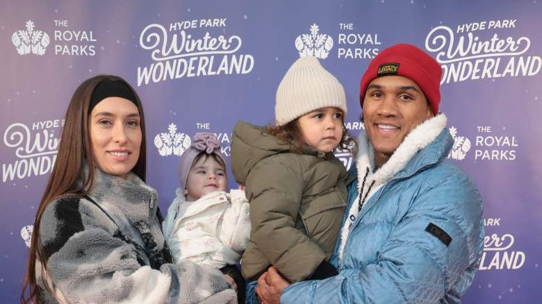 Conor Benn and his wife and two oldest children