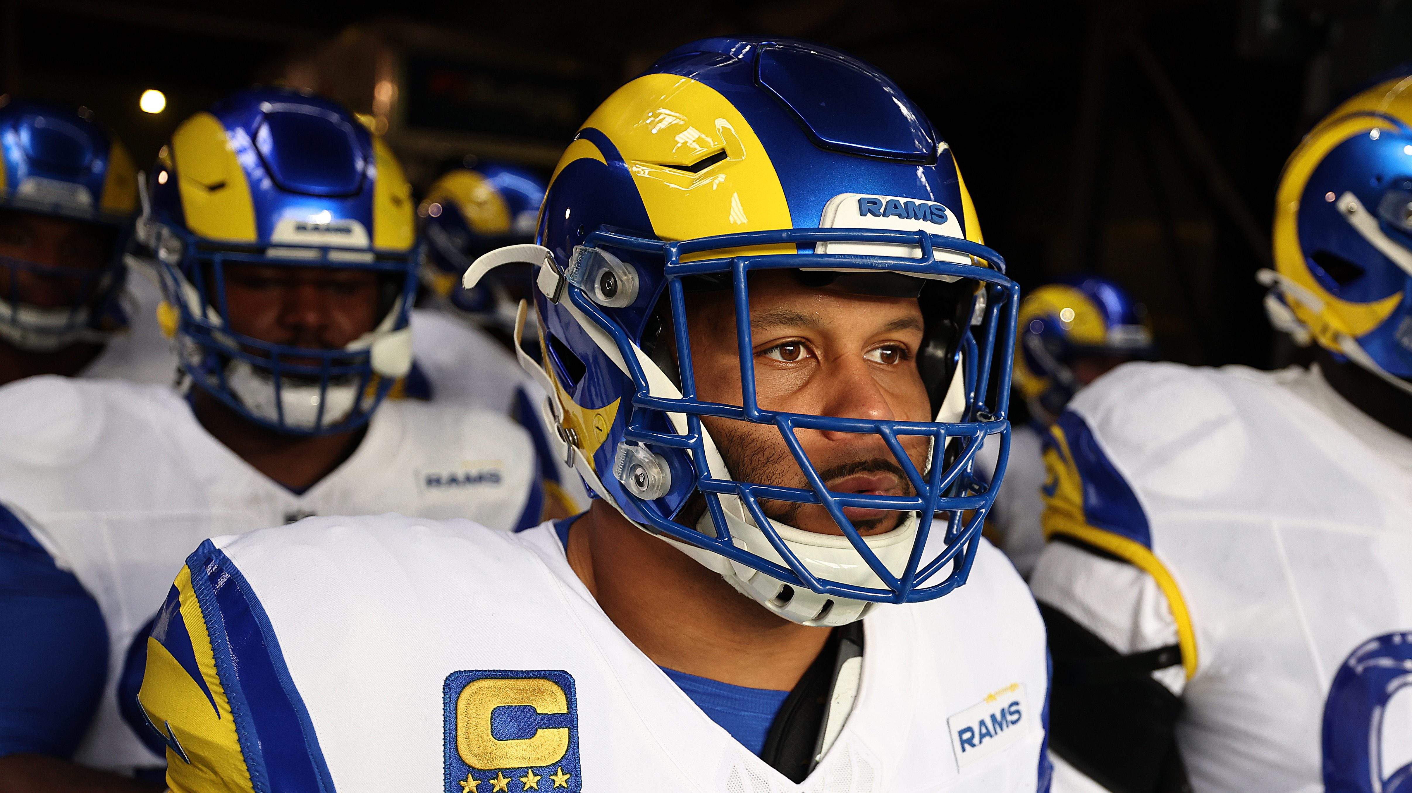 Rams’ Aaron Donald Has Blunt Reaction to Myles Garrett Injury News