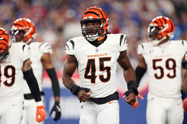 Maema Njongmeta plays for the Bengals in 2024.