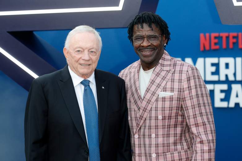 Dallas Cowboys owner Jerry Jones and legendary WR Michael Irvin