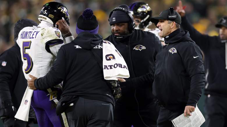 John Harbaugh and Tyler Huntley, Giants news