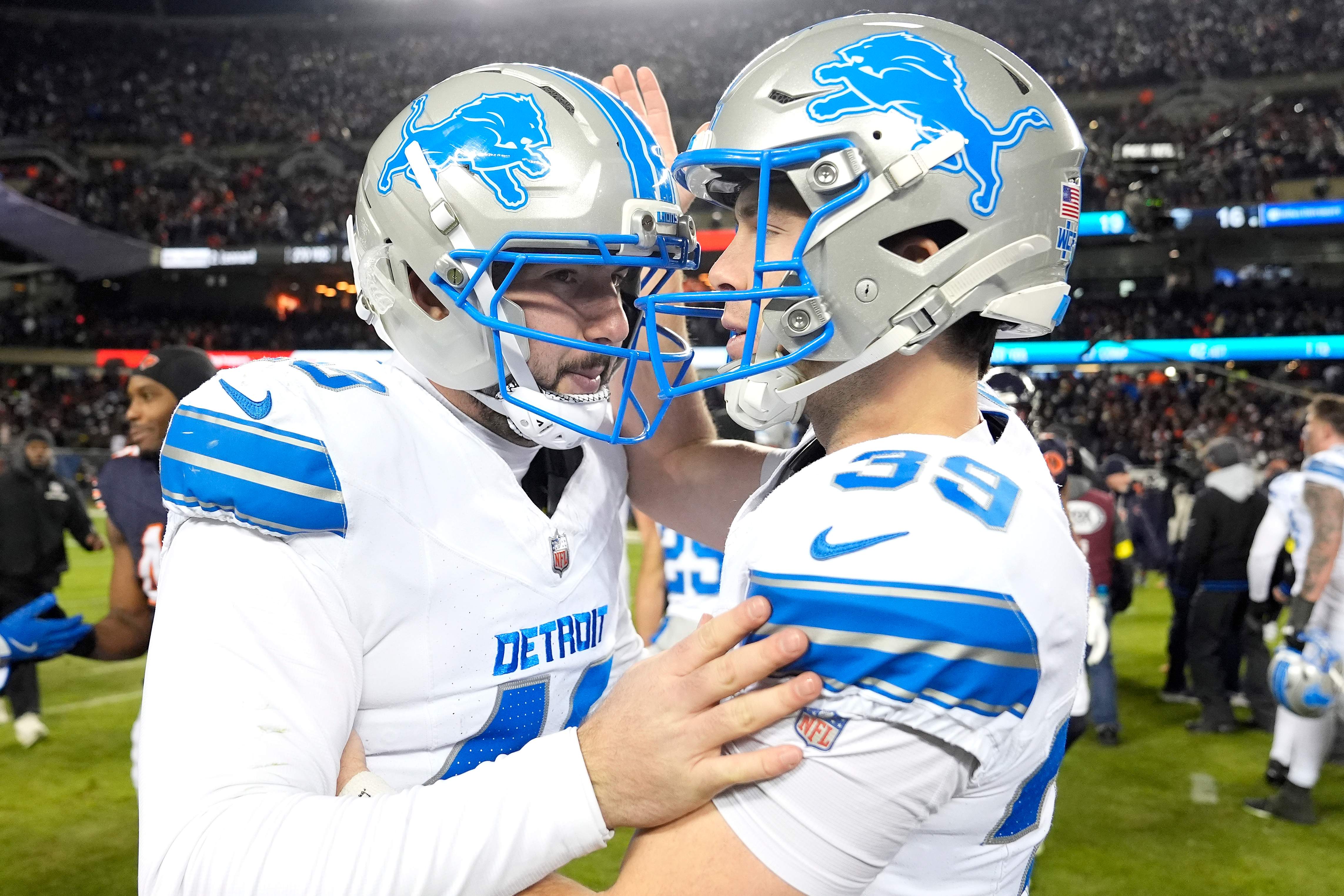 Jake Bates embraces Hogan Hatten