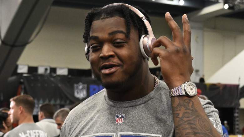 Tyler Smith #73 of the Dallas Cowboys