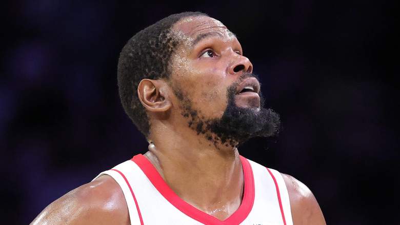 Kevin Durant #7 of the Houston Rockets has found himself on the NBA trade rumor mill.