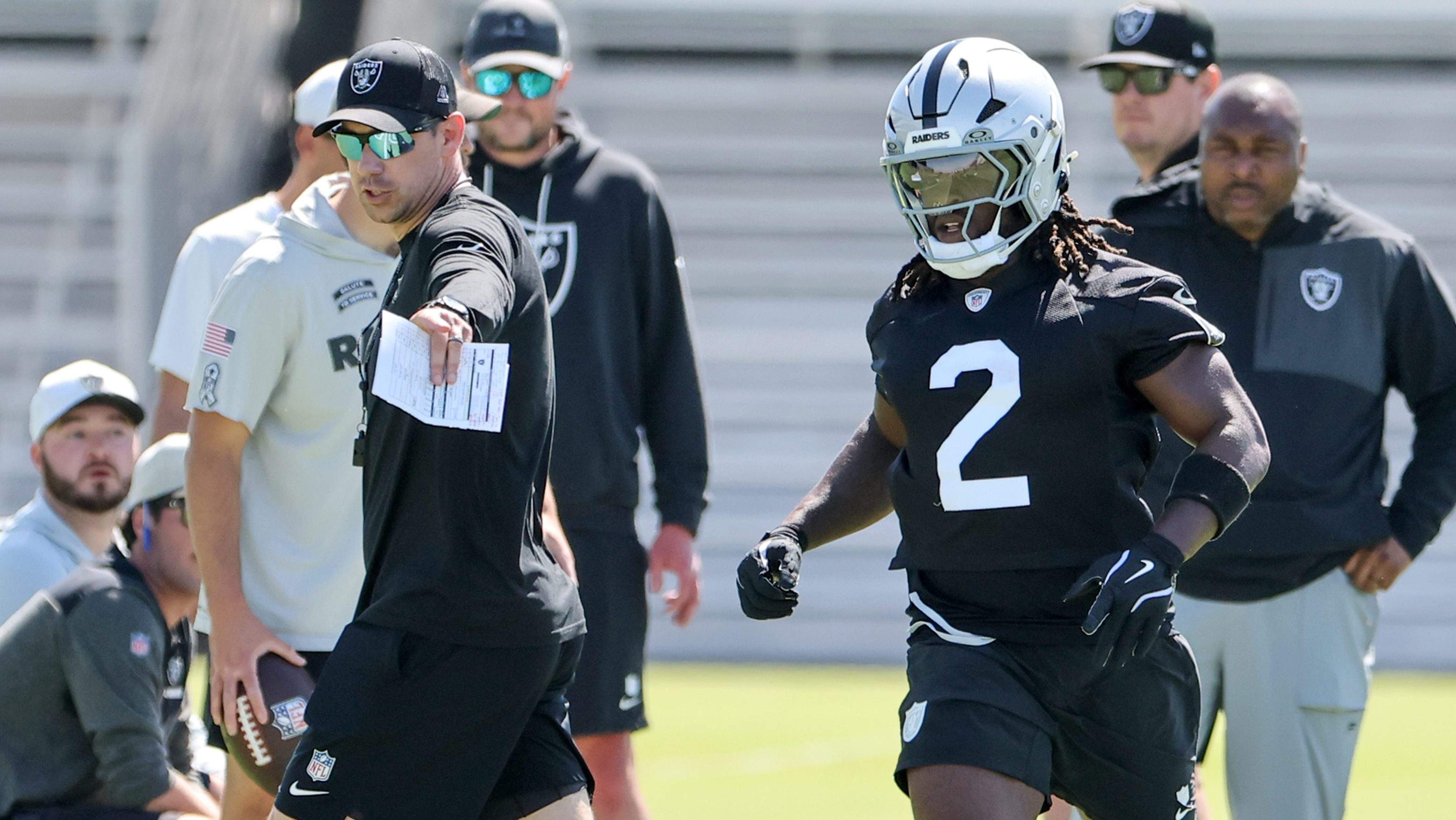 Klint Kubiak Ashton Jeanty Las Vegas Raiders