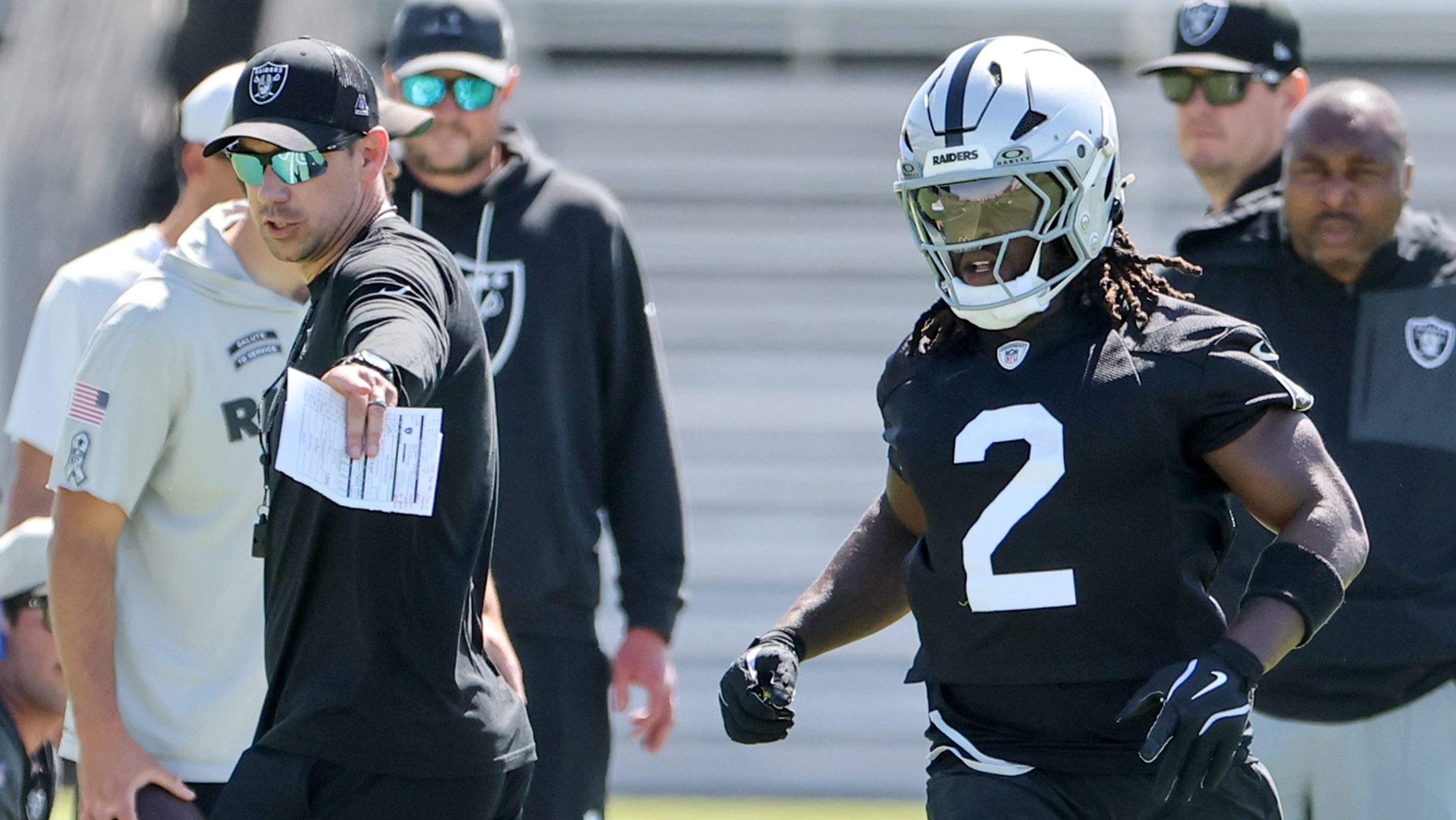 Ashton Jeanty Klint Kubiak Las Vegas Raiders