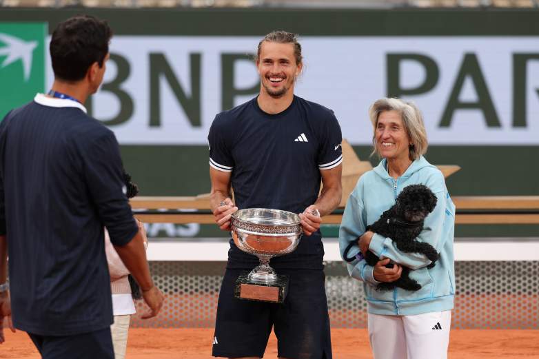 Alexander Zverev and his mom