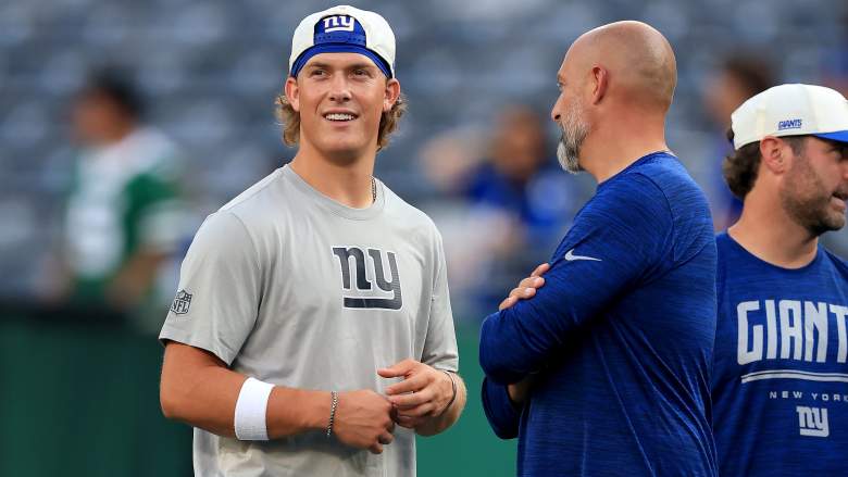 Jaxson Dart and Matt Nagy, Giants at Rams news