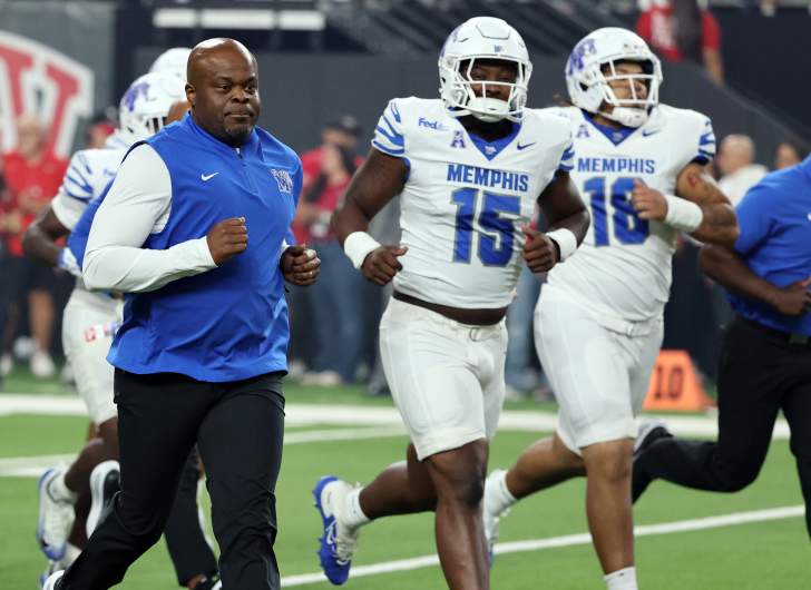Charles Huff runs out