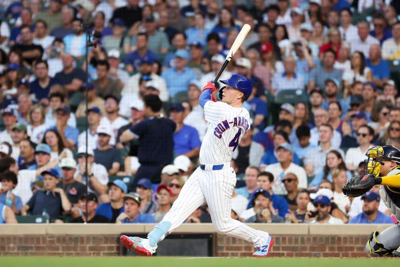 Pete Crow-Armstrong launches a home run for the Chicago Cubs.