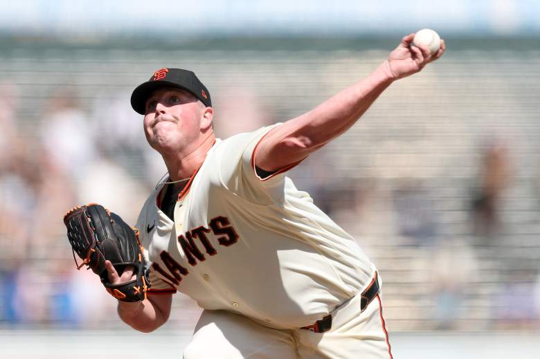 Matt "Tugboat" Wilkinson pitches for the Giants on Sept. 9 against the Cardinals.