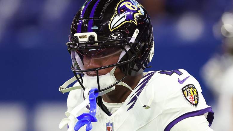 Zay Flowers #4 of the Baltimore Ravens probably won't play vs. the Cowboys in Week 3.