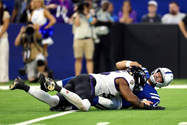Daniel Jones was under pressure in Week 1's Colts loss to the Ravens.