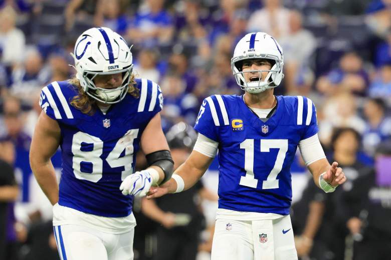 Daniel Jones and Tyler Warren connected for a Colts touchdown on Sunday.