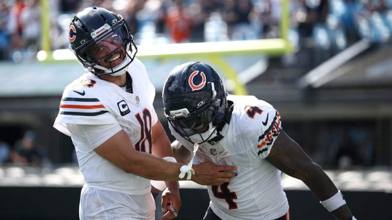 Bears QB Caleb Williams and RB D'Andre Swift