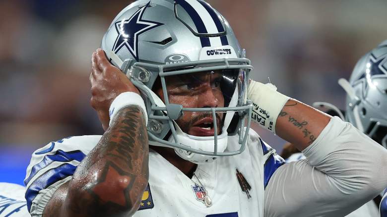 Dak Prescott #4 of the Dallas Cowboys
