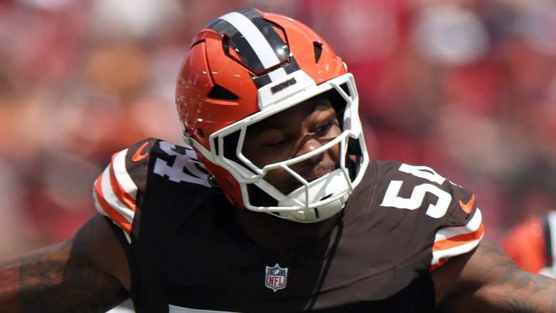 Cleveland Browns defensive end Sam Williams was fined for a facemask against the Bucs.