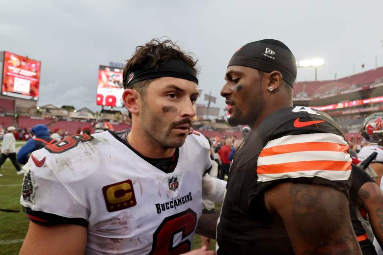 Deshaun Watson with Baker Mayfield.