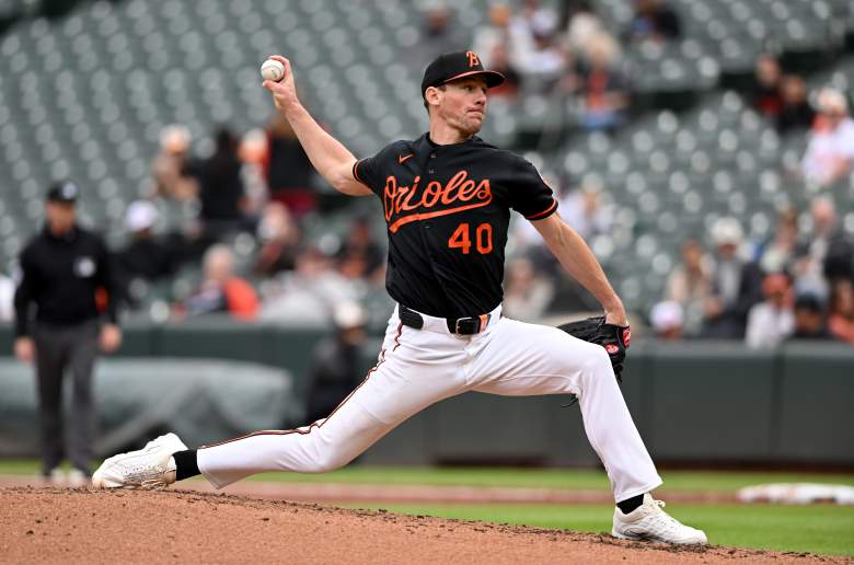 Chris Bassitt pitches for the Orioles.