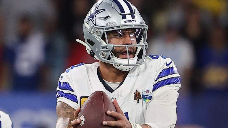 Dak Prescott #4 of the Dallas Cowboys