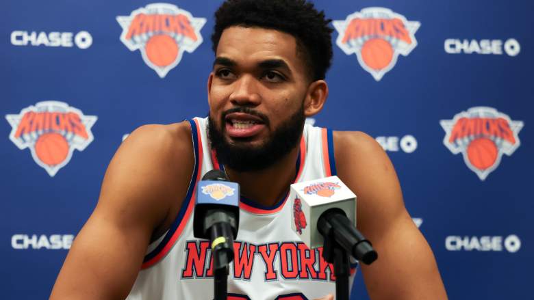Karl-Anthony Towns #32 of the New York Knicks