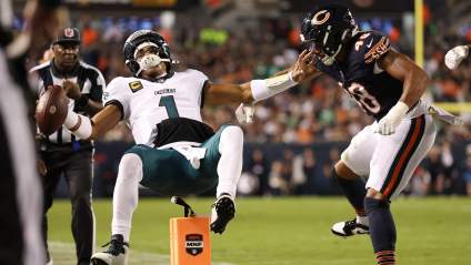 Jalen Hurts Illegal Hit Defended by Bears Teammate