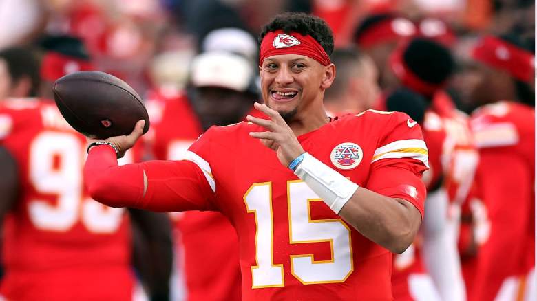 Quarterback Patrick Mahomes #15 of the Kansas City Chiefs warms up prior to the preseason game against the Seattle Seahawks at Arrowhead Stadium on August 28, 2026 in Kansas City, Missouri