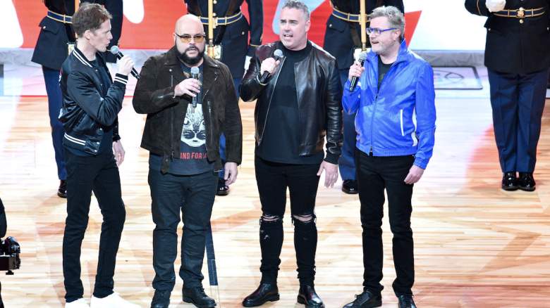 Jim Creeggan, Tyler Stewart, Ed Robertson and Kevin Hearn of Barenaked Ladies perform