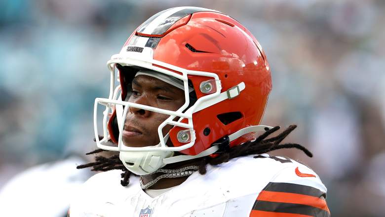 Cleveland Browns running back Quinshon Judkins was limited in practice.