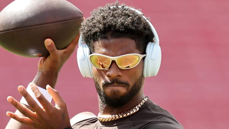 Cleveland Browns QB Shedeur Sanders could be a target for the Giants.