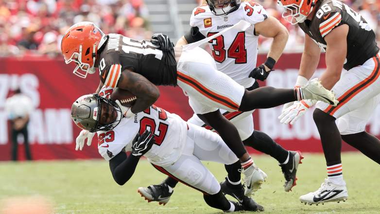 Tampa Bay Buccaneers safety Tykee Smith.