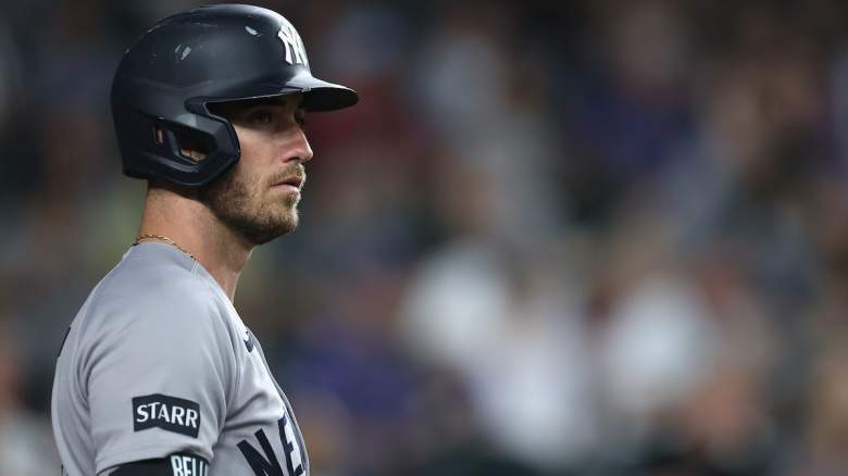 Cody Bellinger #35 of the New York Yankees stands on deck