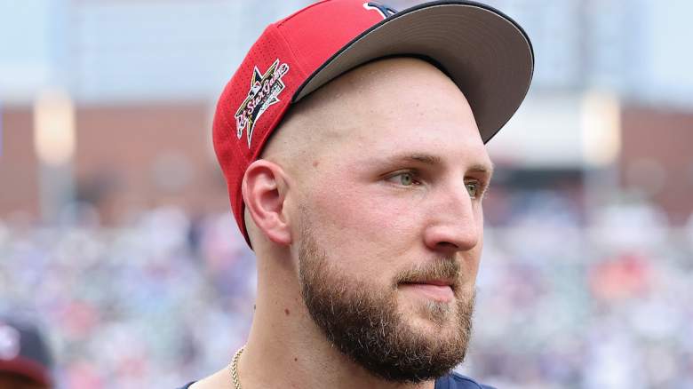 Garrett Crochet #35 of the Boston Red Sox at the All-Star Game.