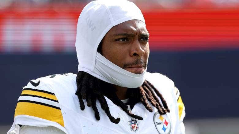 Jalen Ramsey #5 of the Pittsburgh Steelers looks on