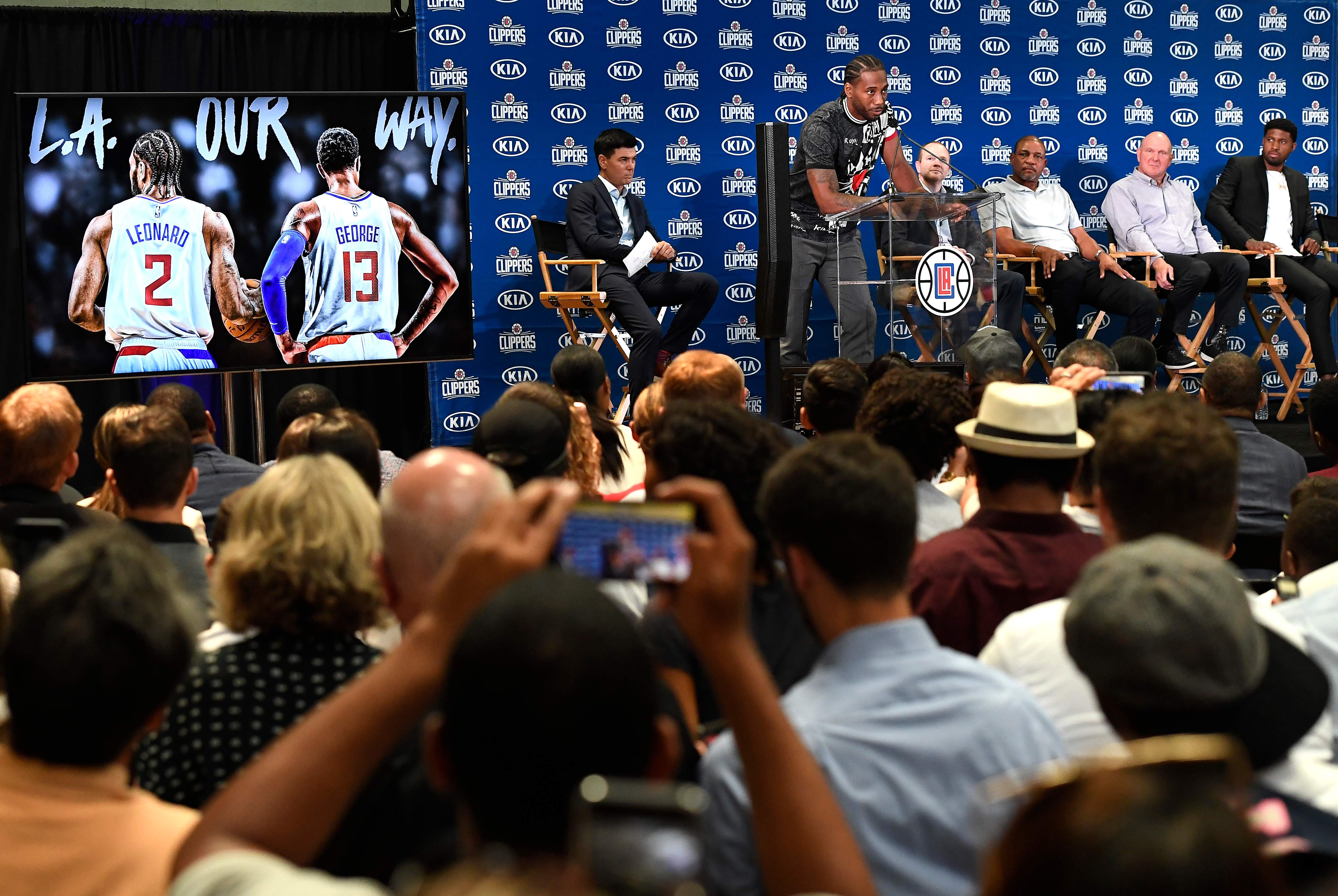 Los Angeles Clippers Introduce Kawhi Leonard & Paul George