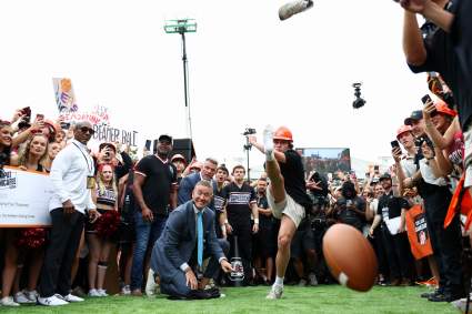 Pat McAfee Turns College Student Into Instant Millionaire After Stunning College GameDay Moment