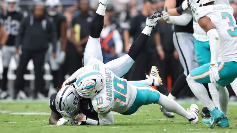 Jacob Rodriguez of the Miami Dolphins