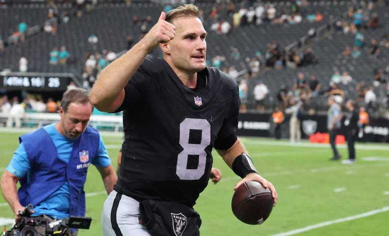Las Vegas Raiders quarterback Kirk Cousins