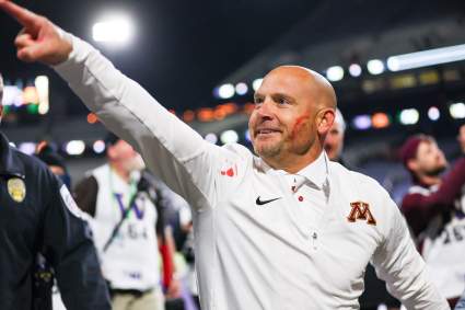 MUST WATCH: Minnesota HC PJ Fleck Smears Player’s Blood on His Face in Wild Scene After Washington Win