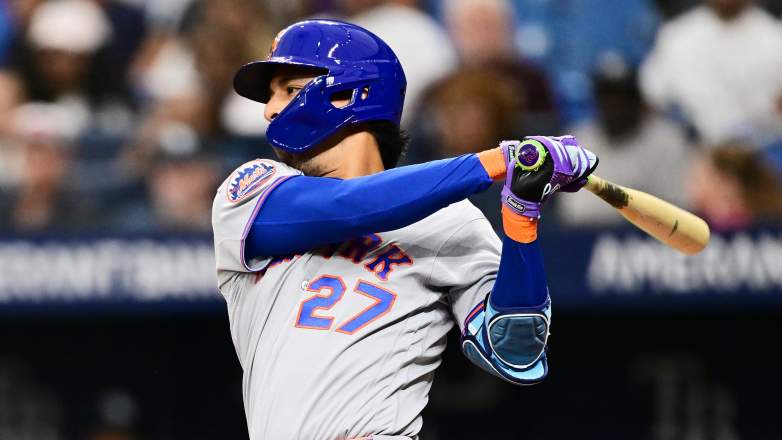 New York Mets slugger Mark Vientos has struggled at the plate this season.