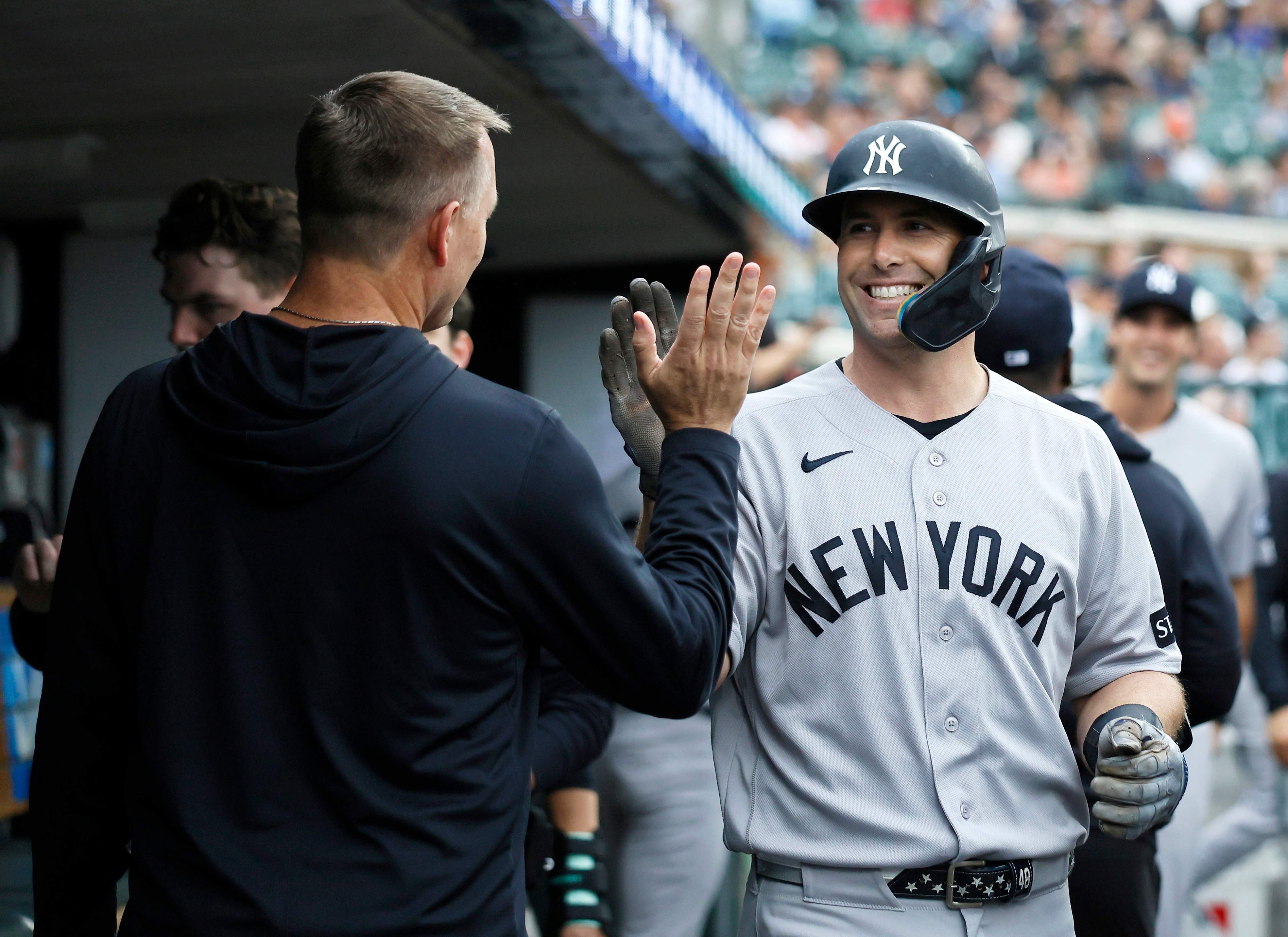 MLB insider Jon Morosi says that if New York Yankees first baseman Paul Goldschmidt bats leadoff in AL Wild Card game, he will become the seventh player 39 and older to do so.