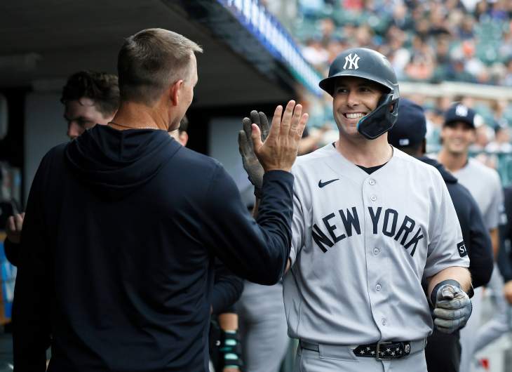 MLB insider Jon Morosi says that if New York Yankees first baseman Paul Goldschmidt bats leadoff in AL Wild Card game, he will become the seventh player 39 and older to do so.