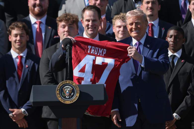 President Trump Welcomes The National Champion Indiana University Football Team To The White House