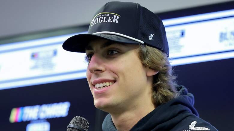 NASCAR Cup Series driver Carson Hocevar speaks
