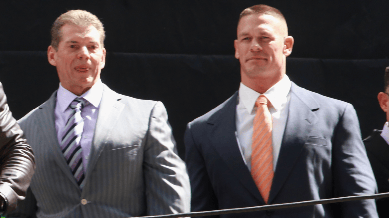 Vince McMahon and John Cena
