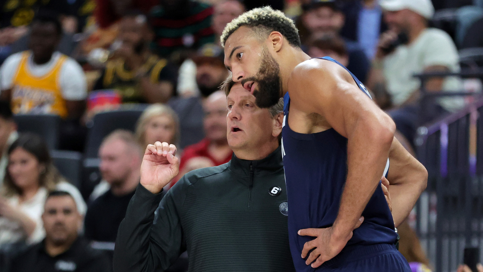Chris Finch and Rudy Gobert