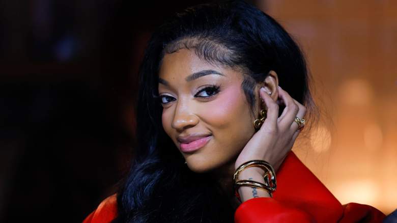 Angel Reese of the Atlanta Dream attends the game between the Baltimore Ravens and Atlanta Falcons at Mercedes-Benz Stadium on October 11, 2026 in Atlanta, Georgia